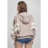 Sweatshirt - Urban Classics - Crinkle Batwing - Rose/blanc - Long Sleeves - Hooded Collar
