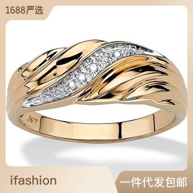 

Фабрика креативное витое кольцо с бриллиантом, кольцо для пары, прямая продажа