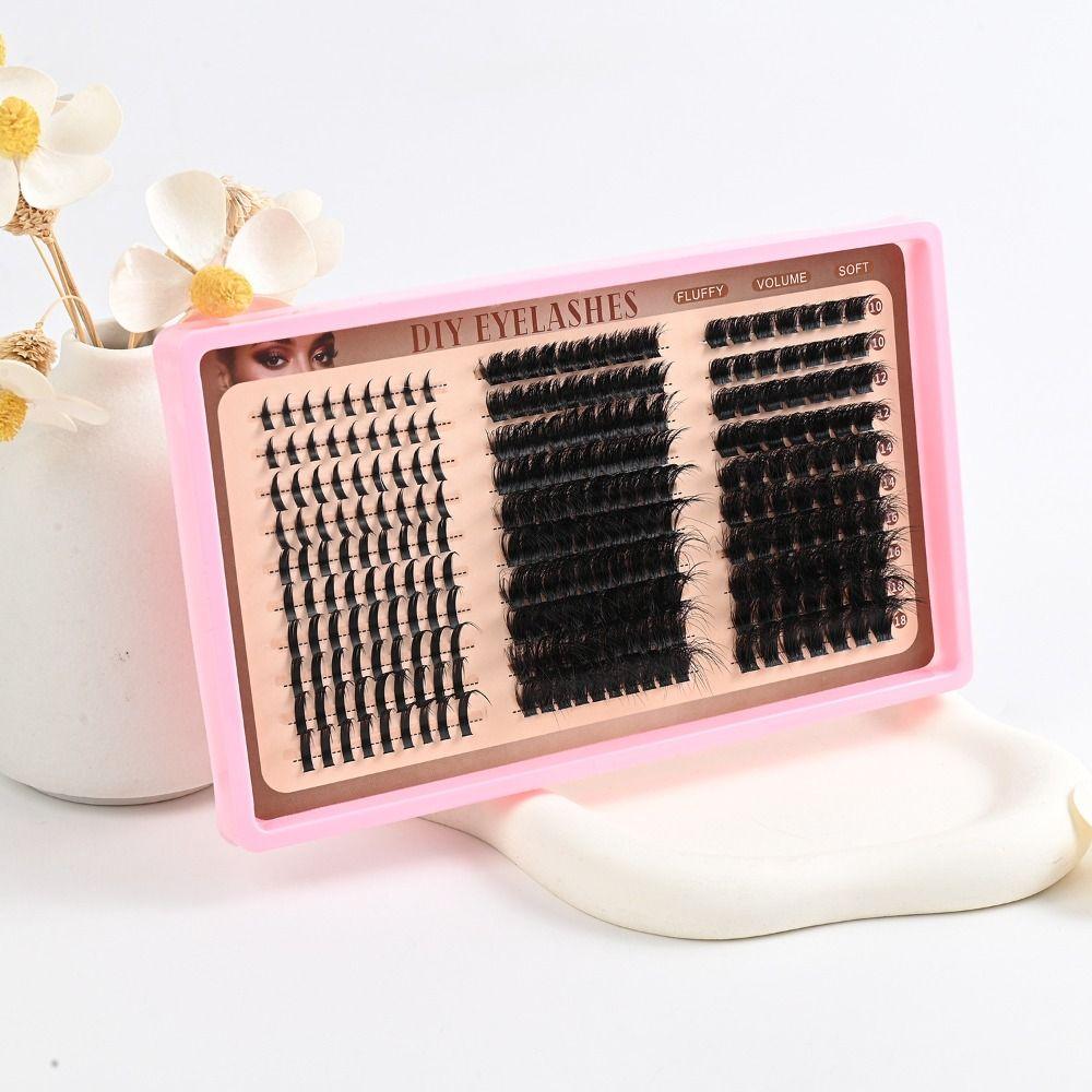 Bond and Seal False Eyelashes 10-18mm Length DIY Lash Extension Kit  Makeup Enhancement