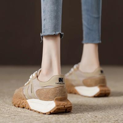 Retro Cortez Women's Spring New Ins Fashionable Thick Bottom Show Feet Small Leisure Sports Jogging German Training Shoes