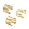 3Pcs/Set Arm Bracelets, C-Shaped Adjustable Open Bangles, Metal Electroplated Stackable Arm Cuffs, Metal Electroplated Bracelets for Women