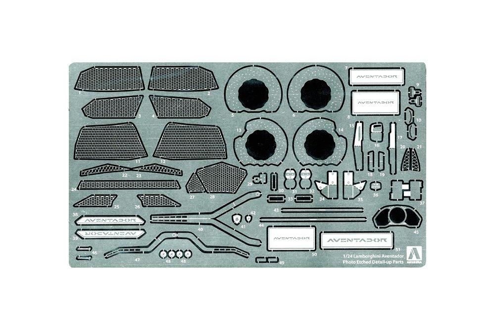 

Aoshima Bunka Kyozai Серия Суперкаров Lamborghini Aventador Общие Детали для Модернизации Пластиковые Детали для Модели 1/24
