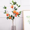 88cm Artificial Fruits Orange Branches Fake Fruit Props with Green Leaves Kumquat Home Office Room Garden New Year Decoration