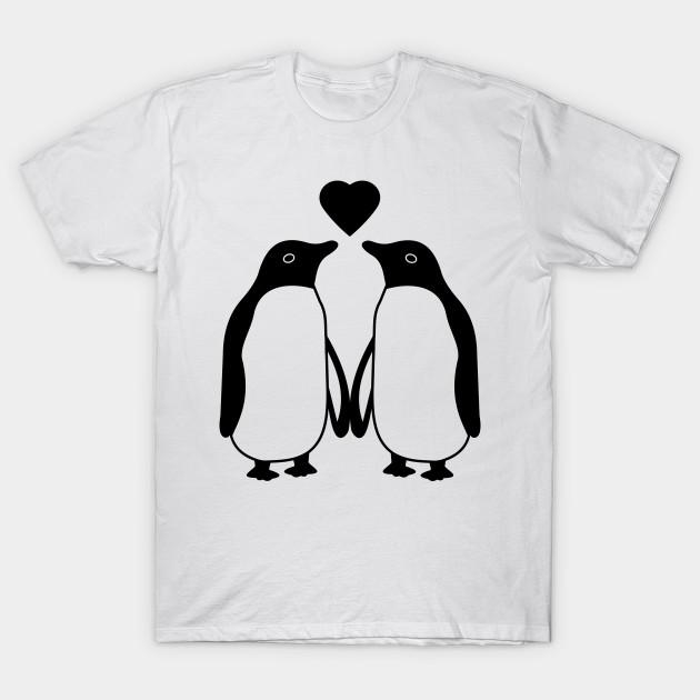 

Men Black Print T-shirt Penguin No-Cut Transfer Paper Print Cotton Tshirt XL білий