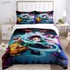 Cartoon De-Demon-Slayer All Season Duvet Cover Comforter Bedding Sets Soft Quilt Cover and Pillowcases Single/Double/Queen/King