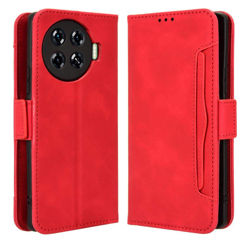 Pro TECNO Spark 20 Pro+ KJ7 Pouzdro Více slotů na karty PU Kůže Stojánek Kryt na telefon