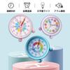 Alarm Clock for Educational Clock with Auxiliary Silent Continuous Second Table Clock with Metallic Easy To for Elementary School Stylish 11cm Pink