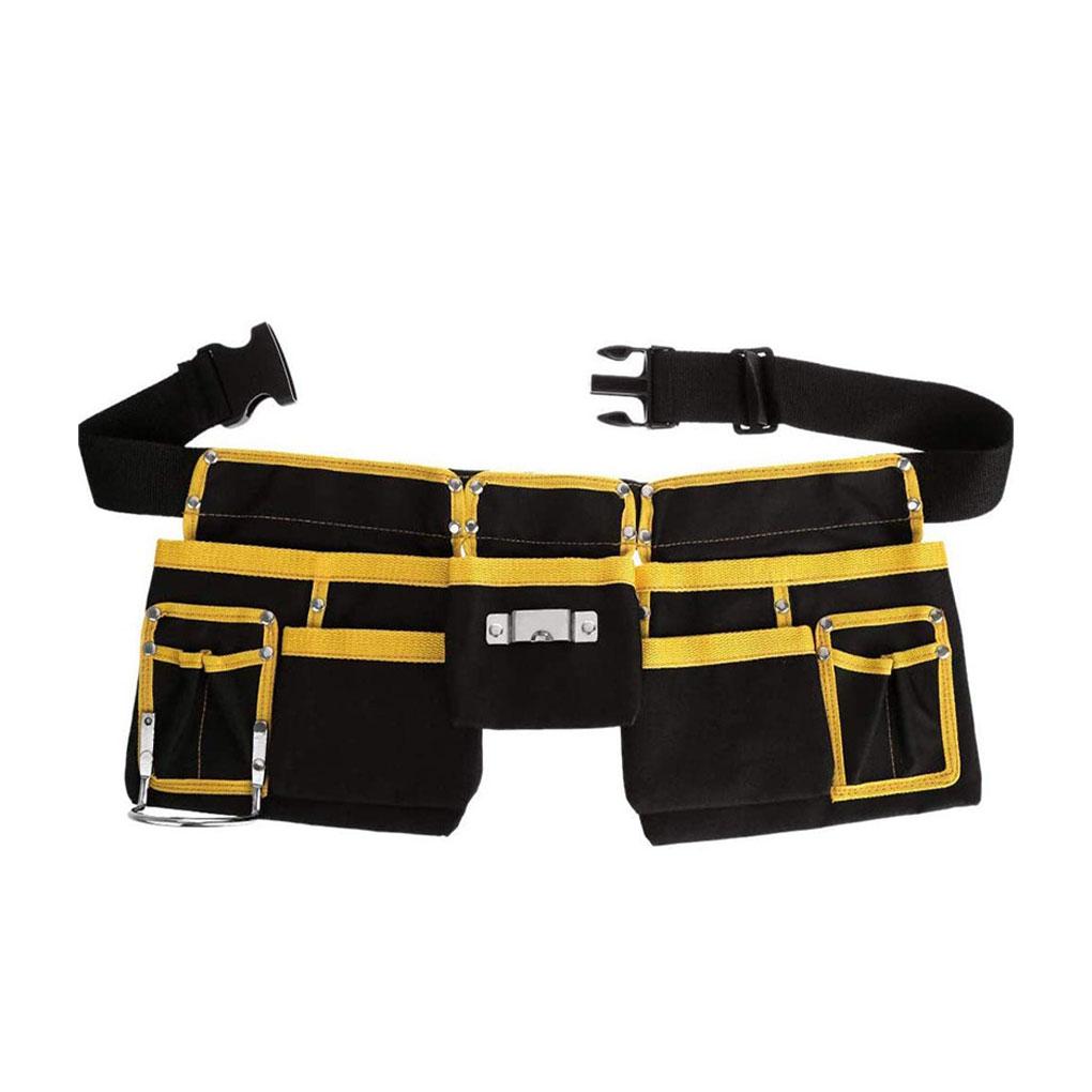 

Пояс для инструментов из холщовой коровьей кожи - устойчивый к царапинам, износостойкий, устойчивый к разрывам, для 11 карманов