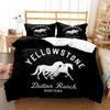 Yellowstone Fashion Set Biancheria da Letto con Stampa Digitale Copripiumino Piumone Letto Singolo Twin Full Queen Ragazzi Bambini Ragazza Ragazzi Regalo