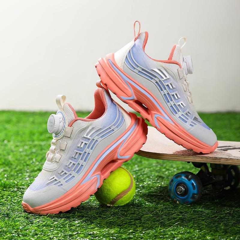 

Classmate 2025 Spring and Autumn New Mesh Breathable Boys Sneakers Students Girls Button Shoes Lightweight Running Shoes 28