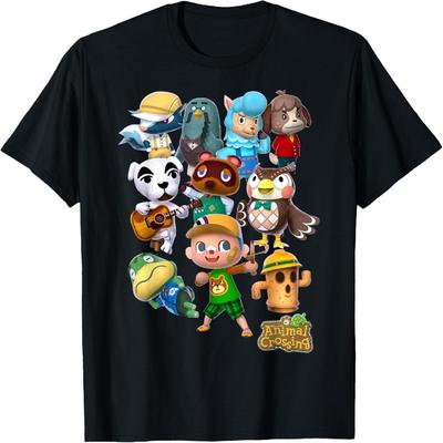 Animal Crossing New Leaf Villager Group Shot Graphic T-Shirt T-Shirt