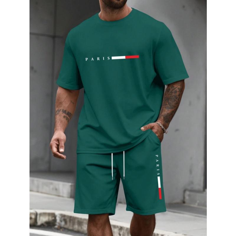 Men's Tracksuit  Man Clothing Summer T-shirt