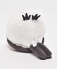 Bleu Bleuet Soothing Plush Chubby Snow Fairy Bird Long-tailed Tit, Fluffy, Palm-Sized Toy, Mascot,