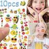 10sheets Cartoon Fruit Watermelon Cherry Tattoo Stickers For Arm Body Temporary Waterproof Tattoo Stickers Kids Creative Gifts