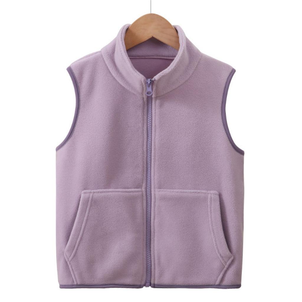 Dětská vesta  Fleece vesta  A zimní plus sametová zahuštěná vesta Dětská vesta
