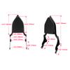 14" Motorcycle Black Sissy Bar Detachable Rear Passenger Backrest For Harley CVO Road Glide Street Glide Touring Road King 09-up