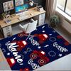 Custom Name Truck Printed Carpet,Rug for Office Chair Living Room Bedroom Kitchen Room Decor Gifts.