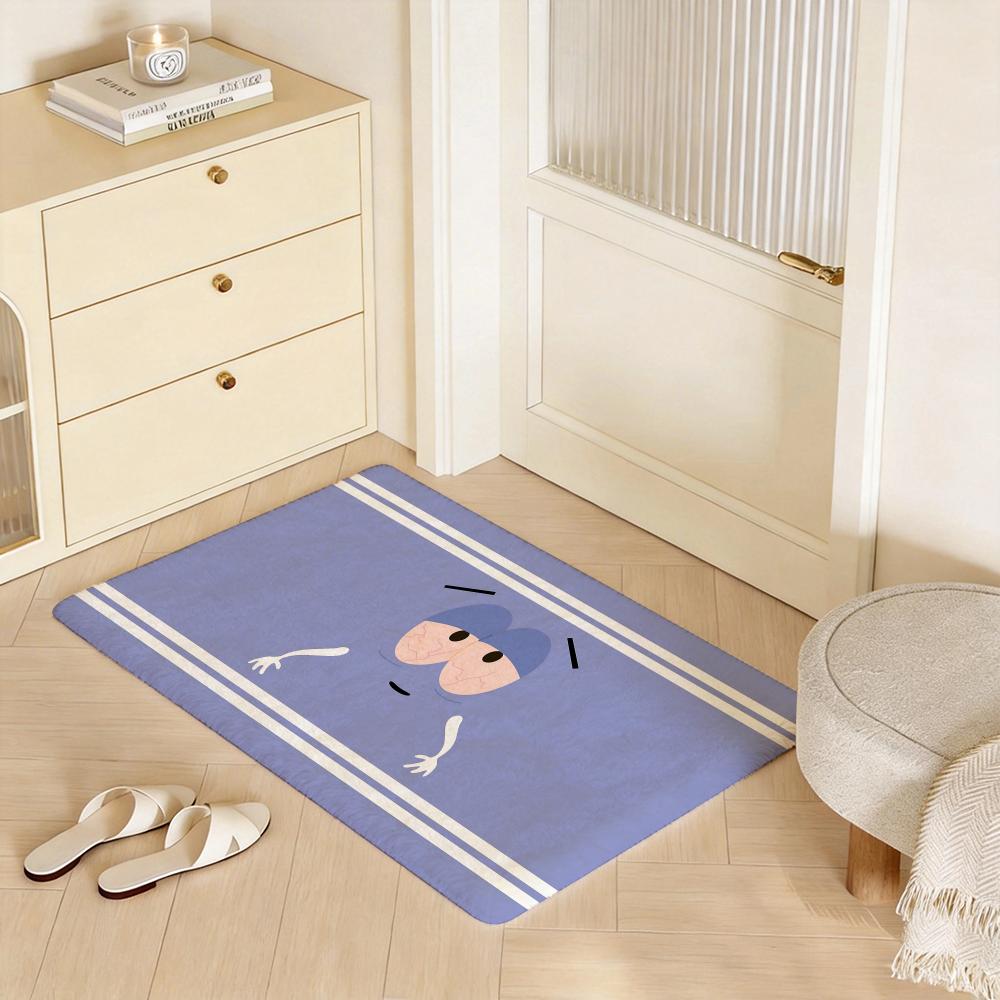 S-South Park Towelie Cartoon Floor Mat Eco - Flannel Doormat Non-Slip Odorless Indoor Floor Rug Soft Short Plush Home Mat