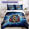 Set Lenzuola 3 Pezzi Stampato Chelsea FC Morbido Delicato sulla Pelle Lavabile Copripiumino e Federe Set Tutte le Stagioni Camera da Letto