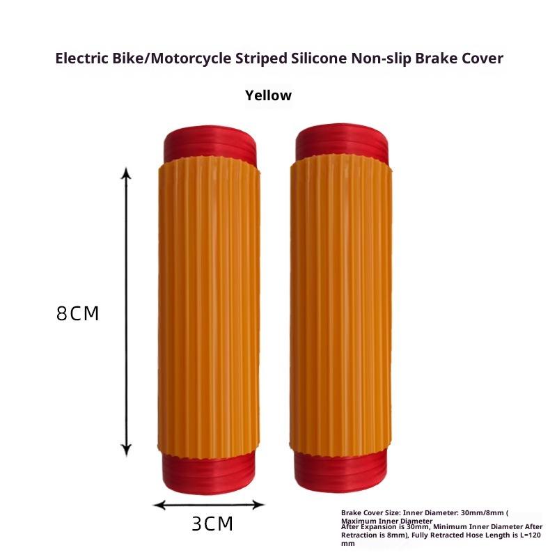 1 pár Silikónové kryty riadidiel na motorku Univerzálne Samosťahovacie Protišmykové Proti vibráciám Moto kryty rukovätí Ochranné návleky 6