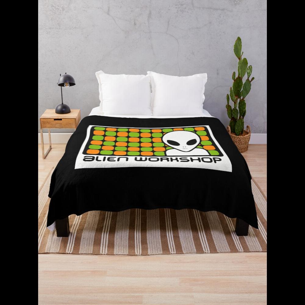 Alien Workshop Skate Apparel Throw Blanket Soft Cozy Microfiber Fleece for Couch or Bed Perfect for Living Room Decor