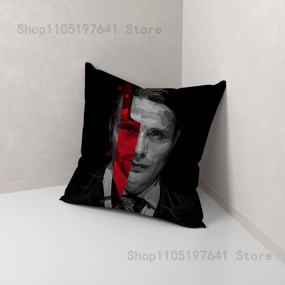 Hannibal Will Graham Pillow Case For Sofa Decor Car Office Room Printing Cushion Cover Decorations And Protector