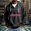 Mens Zip-Up Hoodie NFL Collection Streetwear Loose Fit Casual Sweatshirt Fall