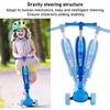 2-in-1 Kids Kick Scooter with LED Lighted Wheels Adjustable Height Wide Deck 3 Wheel Scooter Sit/Stand Child Toddler Outdoor Toy