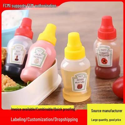 Mini Portable Plastic Squeeze Bottle for Salad Dressing and Honey Dispenser