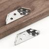 Set of 20 Triangle Mounting Connectors Stainless Steel Corner Brackets Convenient for Strengthening Furniture Joints