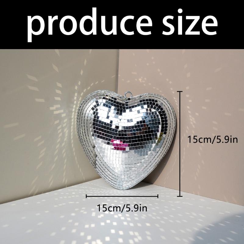 Funkelnde Glasherz-Dekoration Handgefertigtes Liebesherz Glas-Hängeornament Für Schlafzimmer Wohnzimmer Valentinstagsgeschenk