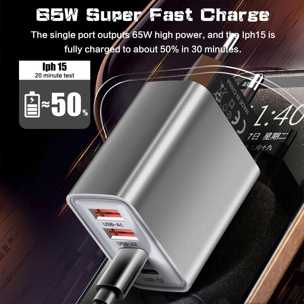 2A2C European Power Connection Fast Charging USB Type CREATE Harbors Dense Size Permanent Building