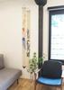 Narrow Tapestry Linen Interior Tapestry Wall Hanging "Higoito Kogoi" 100% Hand-dyed