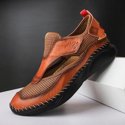 Große Größe 38-48 Mode Sommer Luxus Handgefertigt Atmungsaktiv Jungen Sandalen Echtes Leder Tênis Masculino Herrenschuhe Kostenloser Versand
