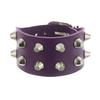 DIEZI Rock Vintage Gothic PU-Leder Wickelarmband für Damen Herren Punk Mode Hip Hop Harajuku Kurzes Nietenarmband Schmuck