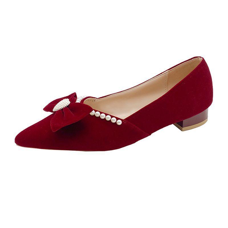 Wedding shoes, bridal shoes, new red high heels, thick heels, Xiuhe wedding dress, two wedding shoes are not tiring