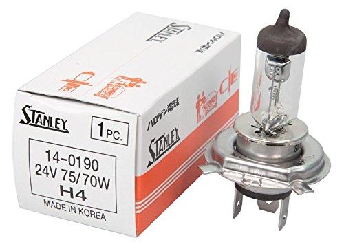 

Stanley Electric (STANLEY) Headlamp Bulb, H4, 24V, 75/70W, 14-0190, Pack of 1, for Automotive Repair