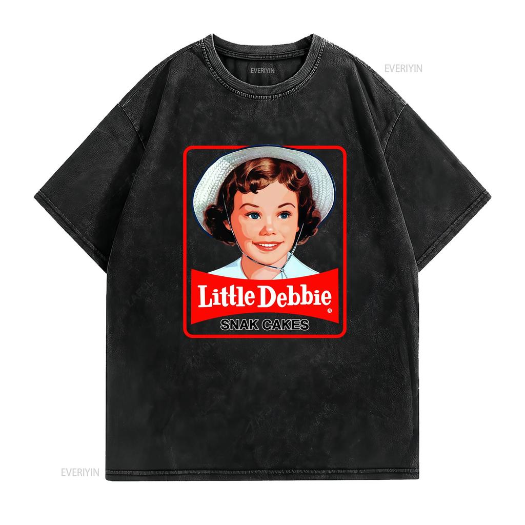 Retro Vintage Little Debbie Snack Cake Print Casual T Shirt vintage Washed Slightly Unisex fashion graphic Comfortable