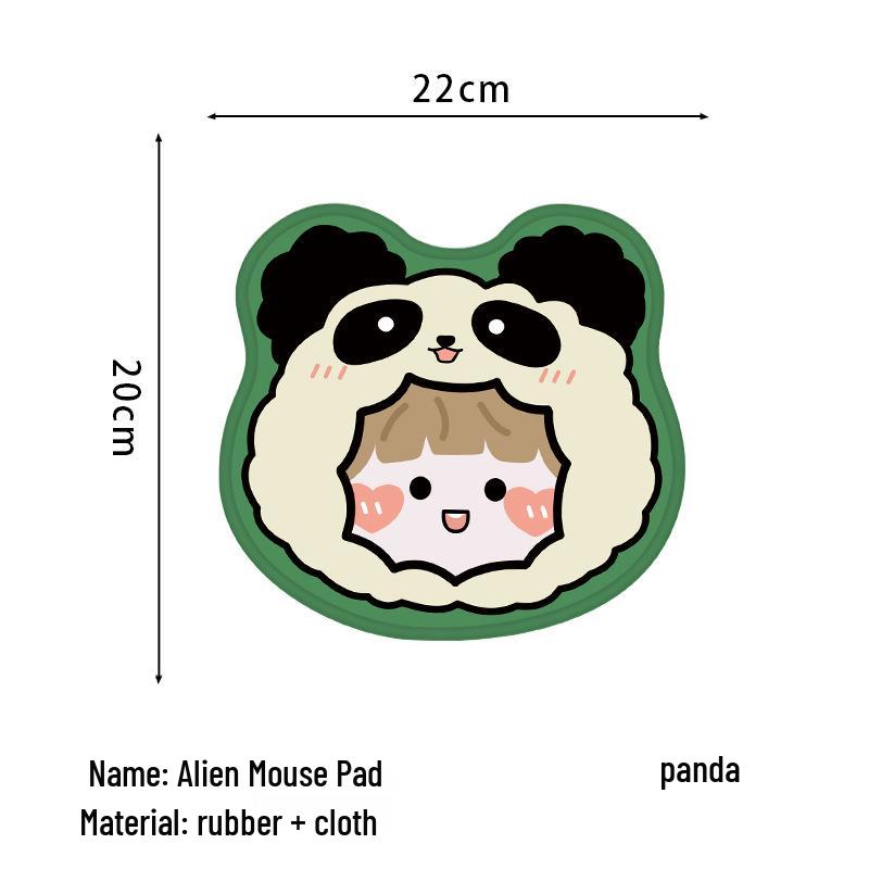 Cute Pink Cartoon Mouse Pad - Non-slip Soft Pad for Notebooks & Keyboards
