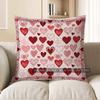 2D Heart-Patterned Cushion Covers For Cozy Decor Pattern Cushion Cover Suitable For Sofa Bedroom Car Pillow Cover