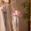 DIY Lotus Flower Lanterns Material Package Handmade Rabbit Lotus Lantern Handheld Lantern Luminous Mid-Autumn Festival Lantern