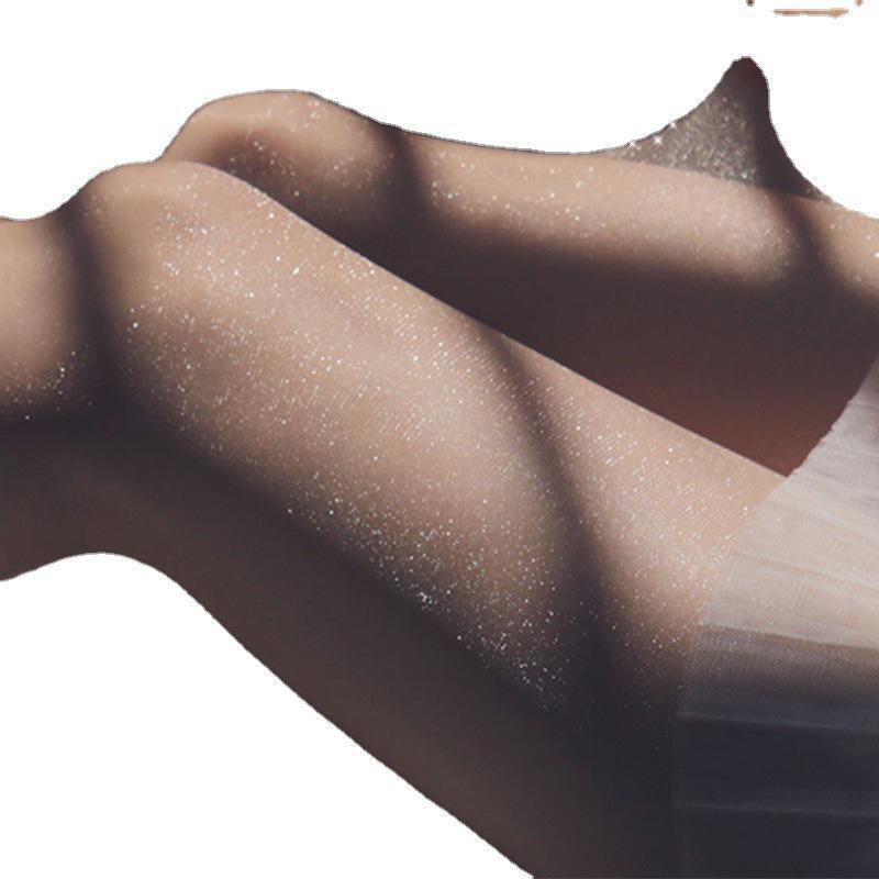 Pearlescent Ultra-Thin Glitter Anti-Snag Stockings - Invisible Shiny Summer Pantyhose