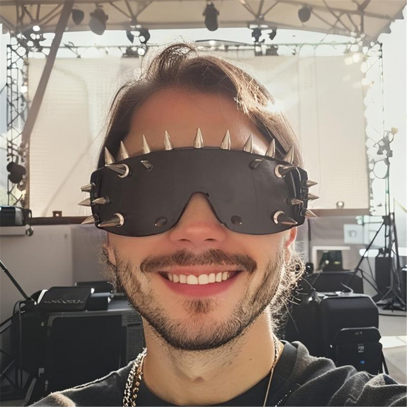 Zonnebril met Spikes Lichtgewicht PC Frame Outdoor Modeaccessoires