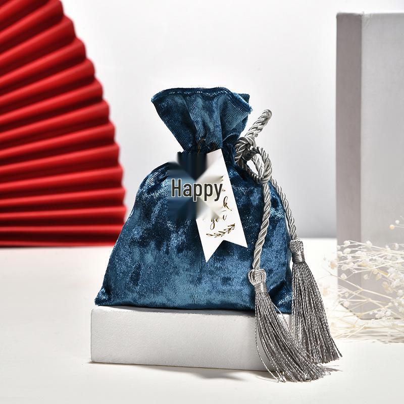 Velvet Wedding Candy Bags & Boxes - Creative Chinese Style for Marriage Celebrations