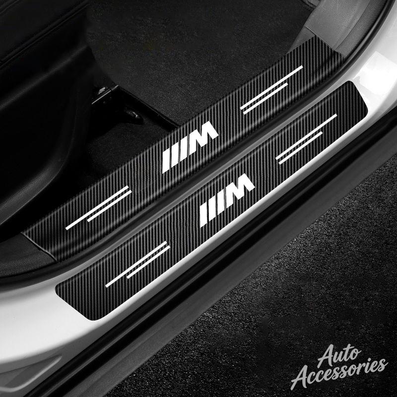 Car Sill Strip Sticker Anti-scratch Protective Decorate Decal Accessories For BMW M Sport M2 M3 M4 E46 E90 E60 E39 E36 F20 X3 X5 UU4