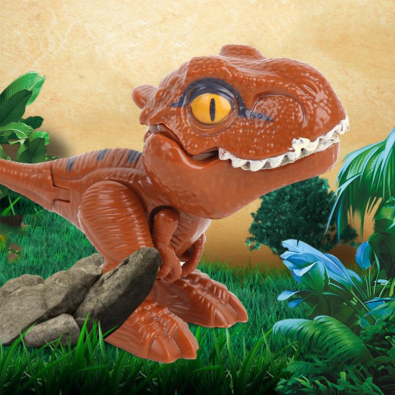Finger Biting Dinosaur Toy Multi Joint Movable Jurassic Toys Dinosaur Tyrannosaur Finger Biting Dinosaur Model Toy Gift