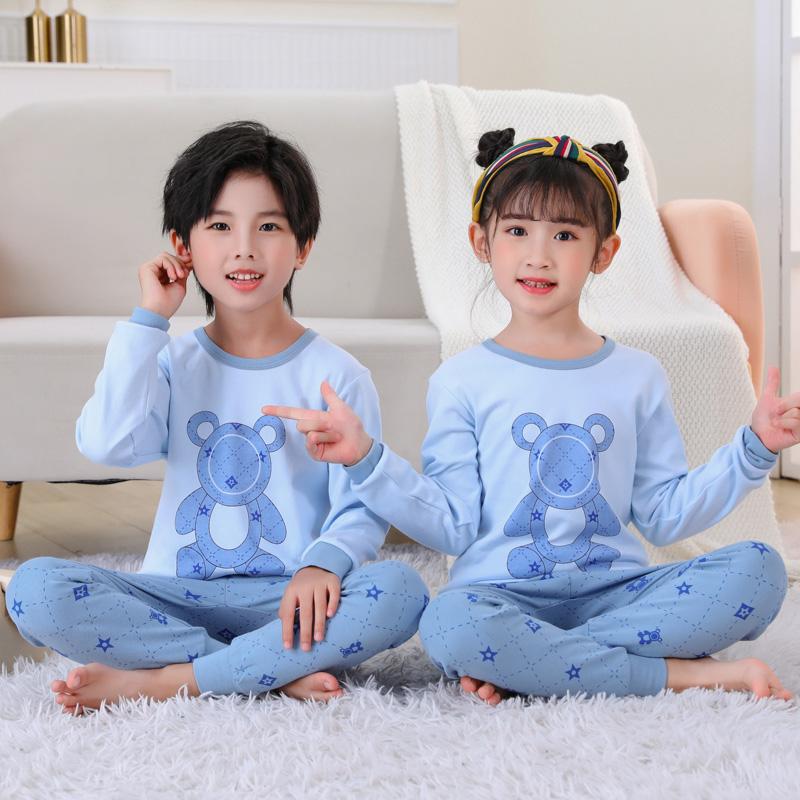 100% Cotton Children's Pajamas Astronaut Pajamas for Teens 4 6 8 12Years Winter Boys Clothes Long Sleeve Baby Girl Clothing Sets