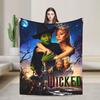 Wicked 2 Musical Movie Glinda Poster Soft Warm Blanket Plush Throw Blanket Novelty Home Decor Flannel Bedspread Sofa Bed Cover
