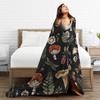 Super Soft Blanket Decorative Dreamy Forest Mushroom Throw Blanket Flannel Bedspread For Couch Chair Sofa Bed Pattern Sofa Bed