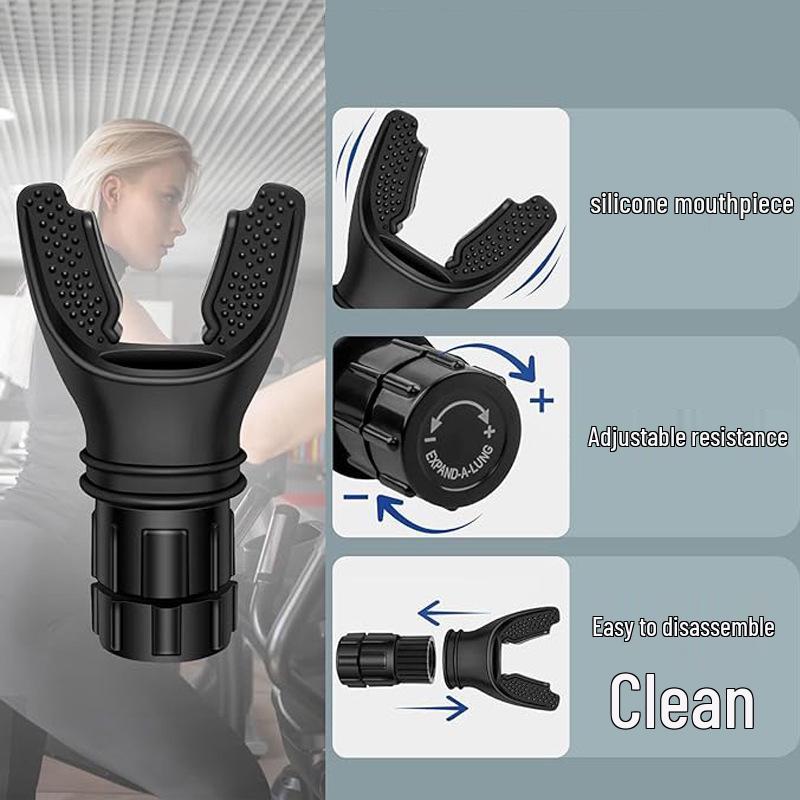 Temushein Abdominal Breathing Trainer for Lung Capacity and Resistance Exercise